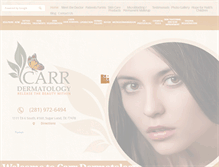 Tablet Screenshot of carrderm.com